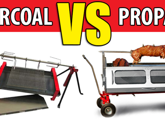 Pig Roasting Over Open Coals Versus in a Propane Roaster
